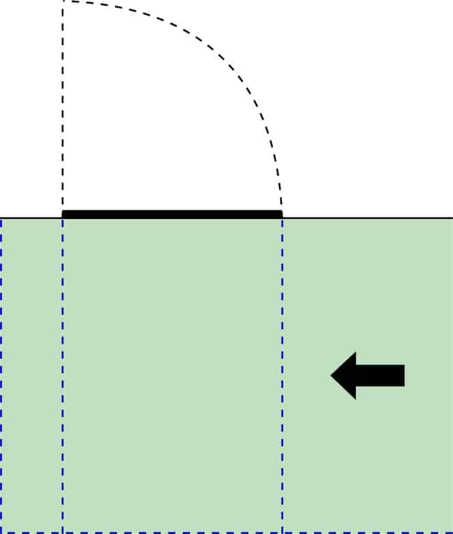 Latch approach swing away