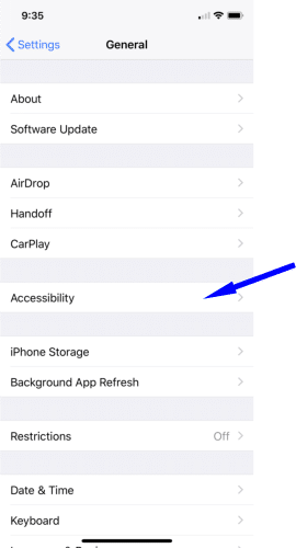 Blind Access Requirements